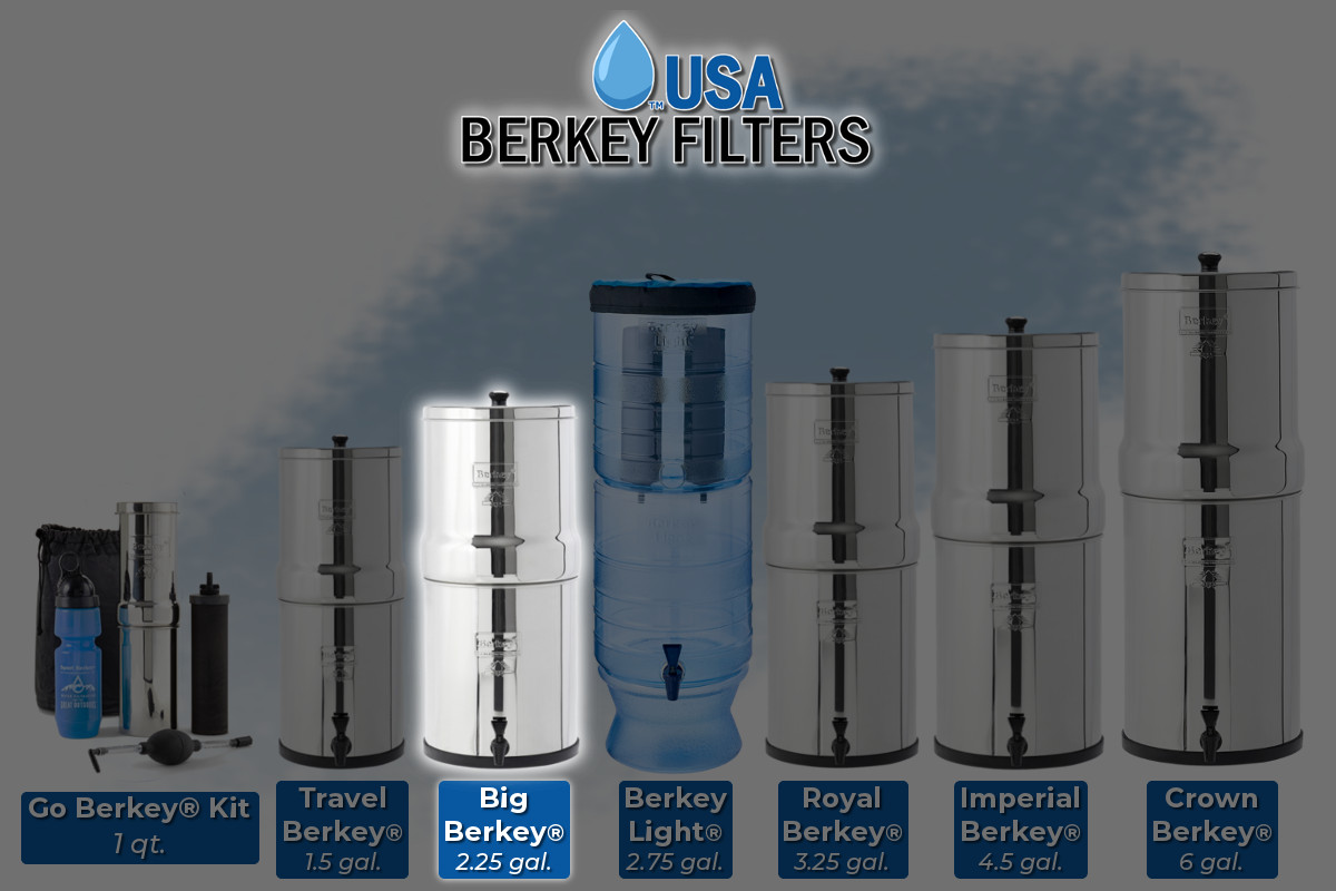 The Berkey Big Berkey® System with 4 Filters – Water Filtration System