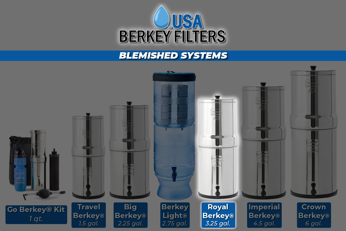 Royal Berkey Gravity-Fed Water Filter System - 3.25 Gallons 